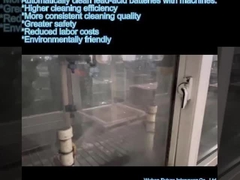 Batteries au plomb-acide nettoyées automatiquement par machine